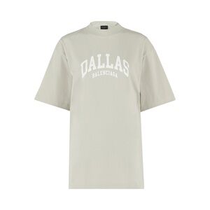 NWT BALENCIAGA DALLAS PRINT LOGO OVERSIZED TSHIRT UNISEX MEDIUM